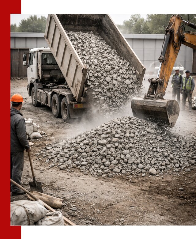 Доставка дробленого бетона в Павловском Посаде оптом и в розницу