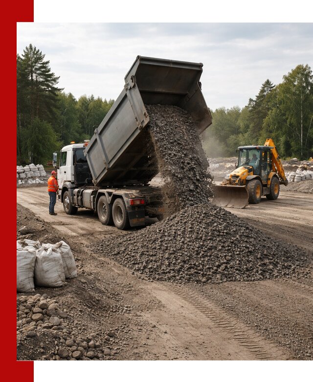Доставка дробленого асфальта в Павловском Посаде для дорожных работ