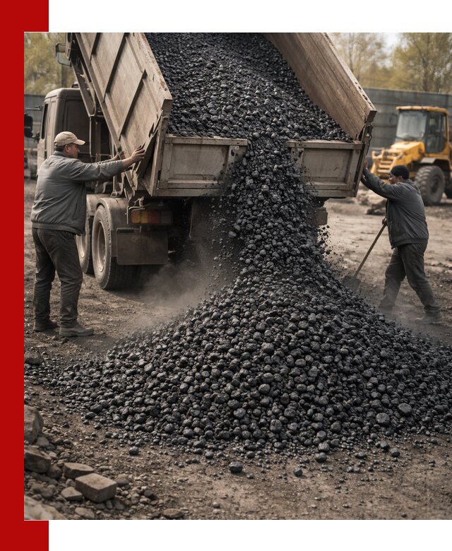 Доставка угля семечка самосвалами в Павловском Посаде