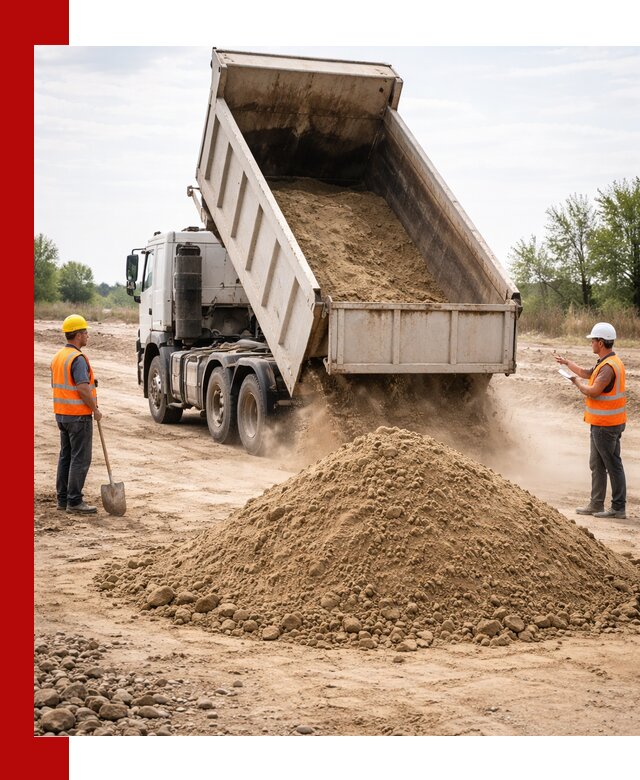 Доставка самосвалом 15 кубов в Павловском Посаде за город и по городу