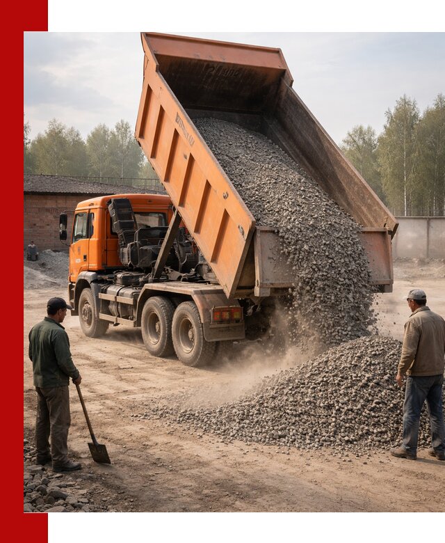 Доставка самосвалом 20 м3 в Павловском Посаде быстро и надежно