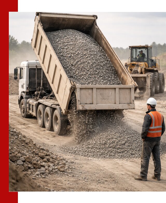 Доставка самосвалом 40 кубов цемента и сыпучих в Павловском Посаде