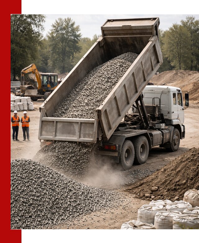 Аренда самосвала в Павловском Посаде для доставки сыпучих и нерудных материалов