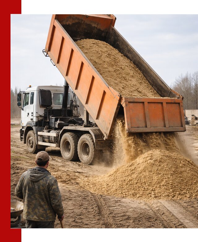 Аренда самосвала 20 тонн для перевозки грузов в Павловском Посаде