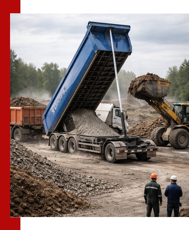 Аренда тонар 40 тонн в Павловском Посаде с доставкой материалов