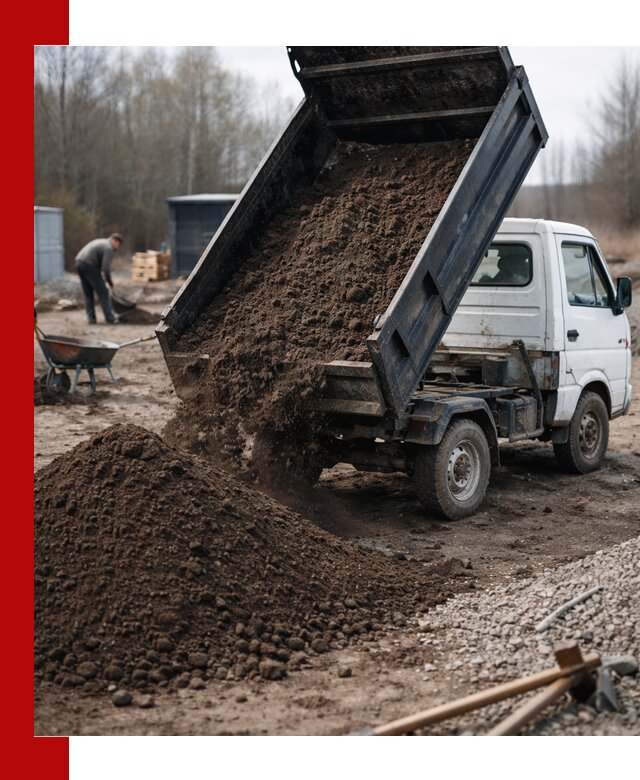 Аренда минисамосвала в Павловском Посаде для доставки сыпучих материалов