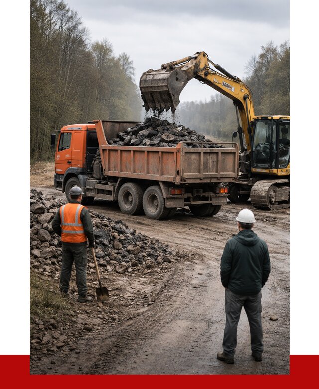 Вывоз асфальта в Павловском Посаде от 4573 р. самосвалом ПРОНЕРУДПвл