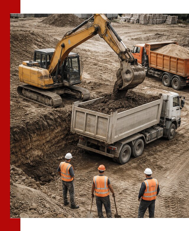 Разработка грунта для строительства и благоустройства в Павловском Посаде