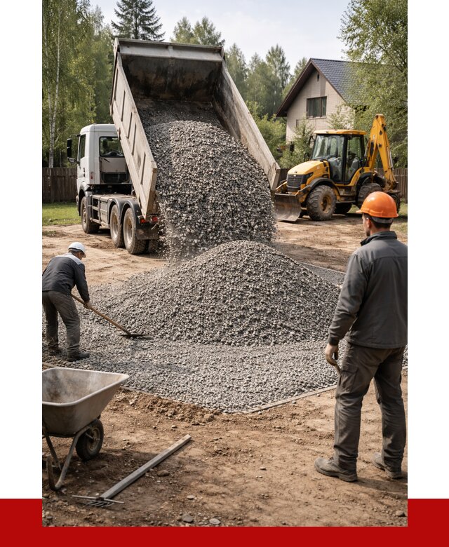 Отсыпка участка щебнем в Павловском Посаде от 6605 р. ПРОНЕРУДПвл