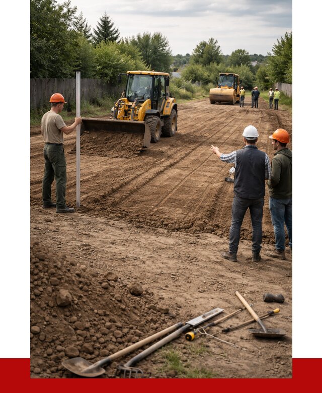 Планировка участка грунтом в Павловском Посаде от 4573 р ПРОНЕРУДПвл