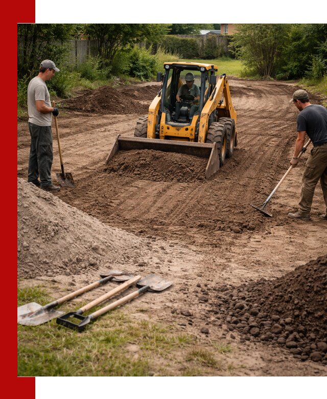 Планировка участка грунтом с вывозом и доставкой в Павловском Посаде