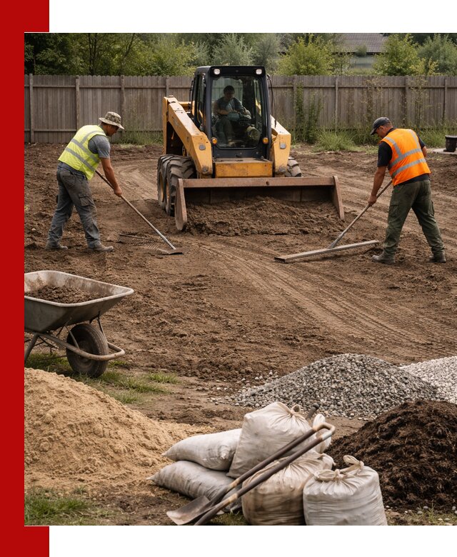 Выравнивание участка под строительство и благоустройство в Павловском Посаде