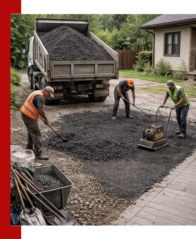 Асфальтовая крошка для двора с доставкой в Павловском Посаде